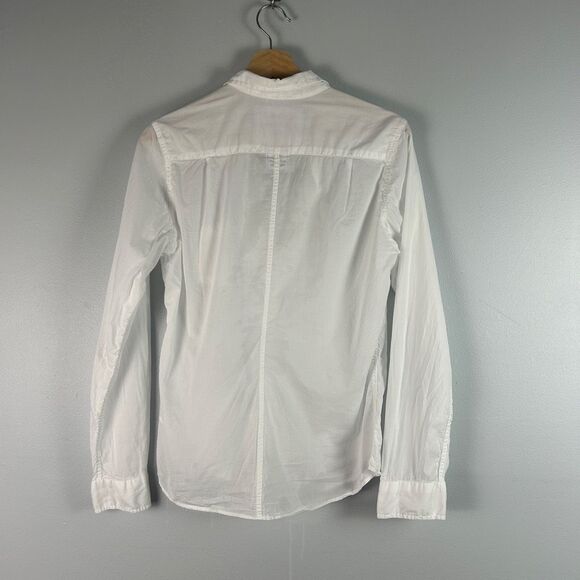 FRANK & EILEEN Barry Button Up Cotton Shirt in White - Picture 2 of 6
